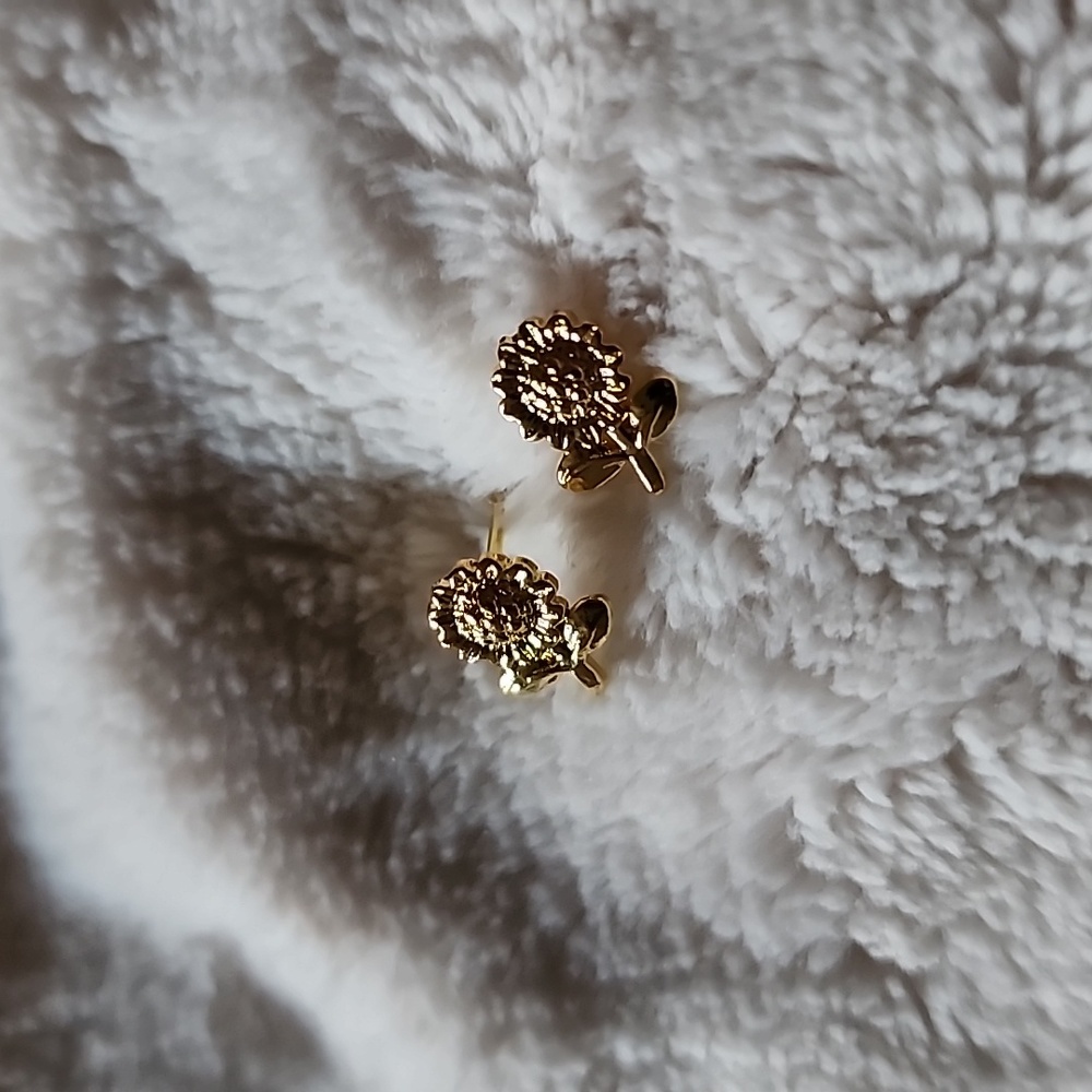 Sunflower studs - Picture 2 of 4